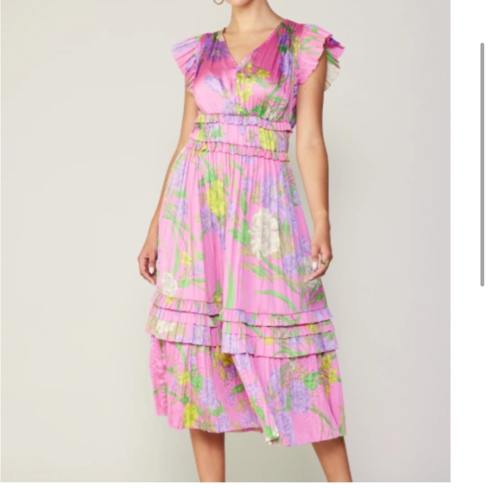 Current Air Pink Midi Length Dress